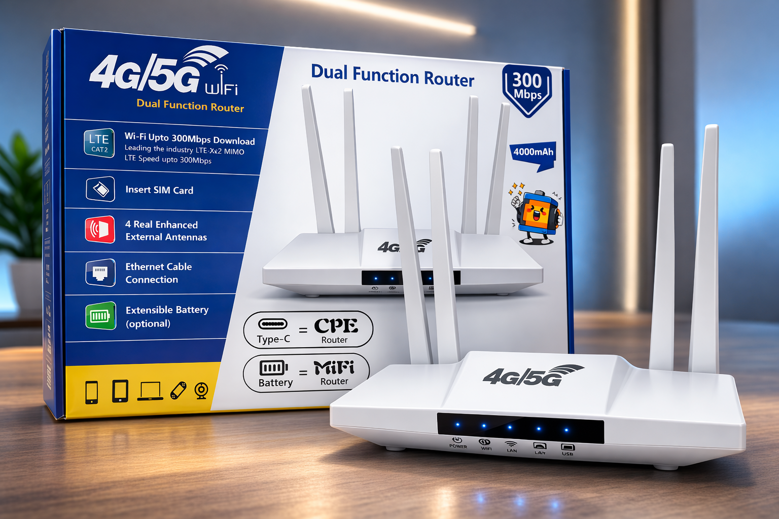 ROUTER 4G/5G BATTERY
