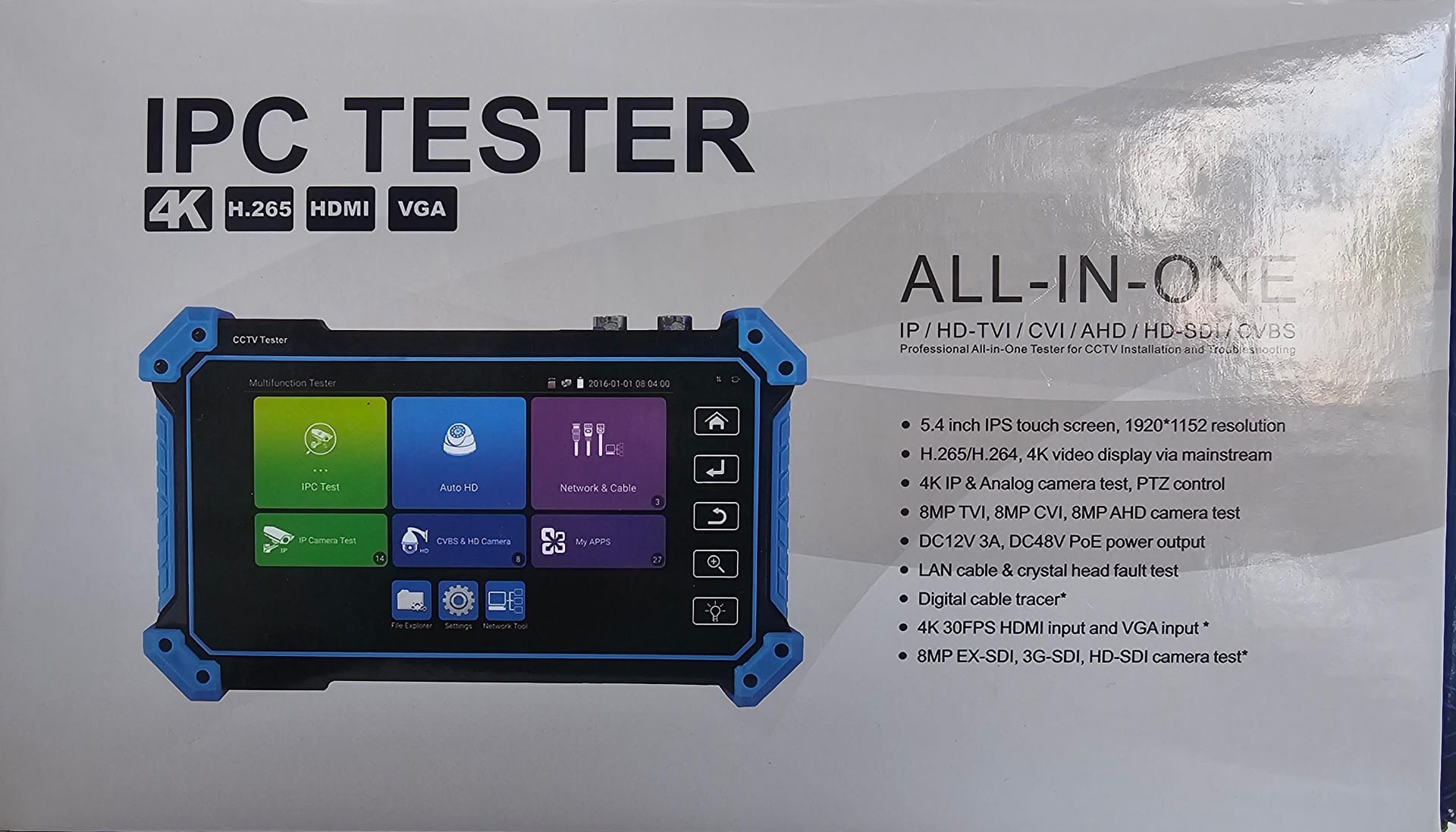 شاشة فحص/CCTV Tester IPC-5100 Plus